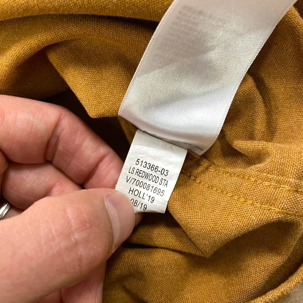 Banana Republic Shirt Mens M Workwear Moleskin Standard Fit Yellow Heritage